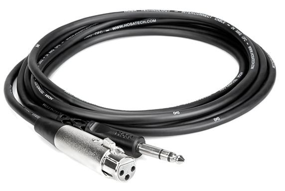 Hosa Balanced Interconnect Cable - XLR3F to 1/4 TRS, 3'
