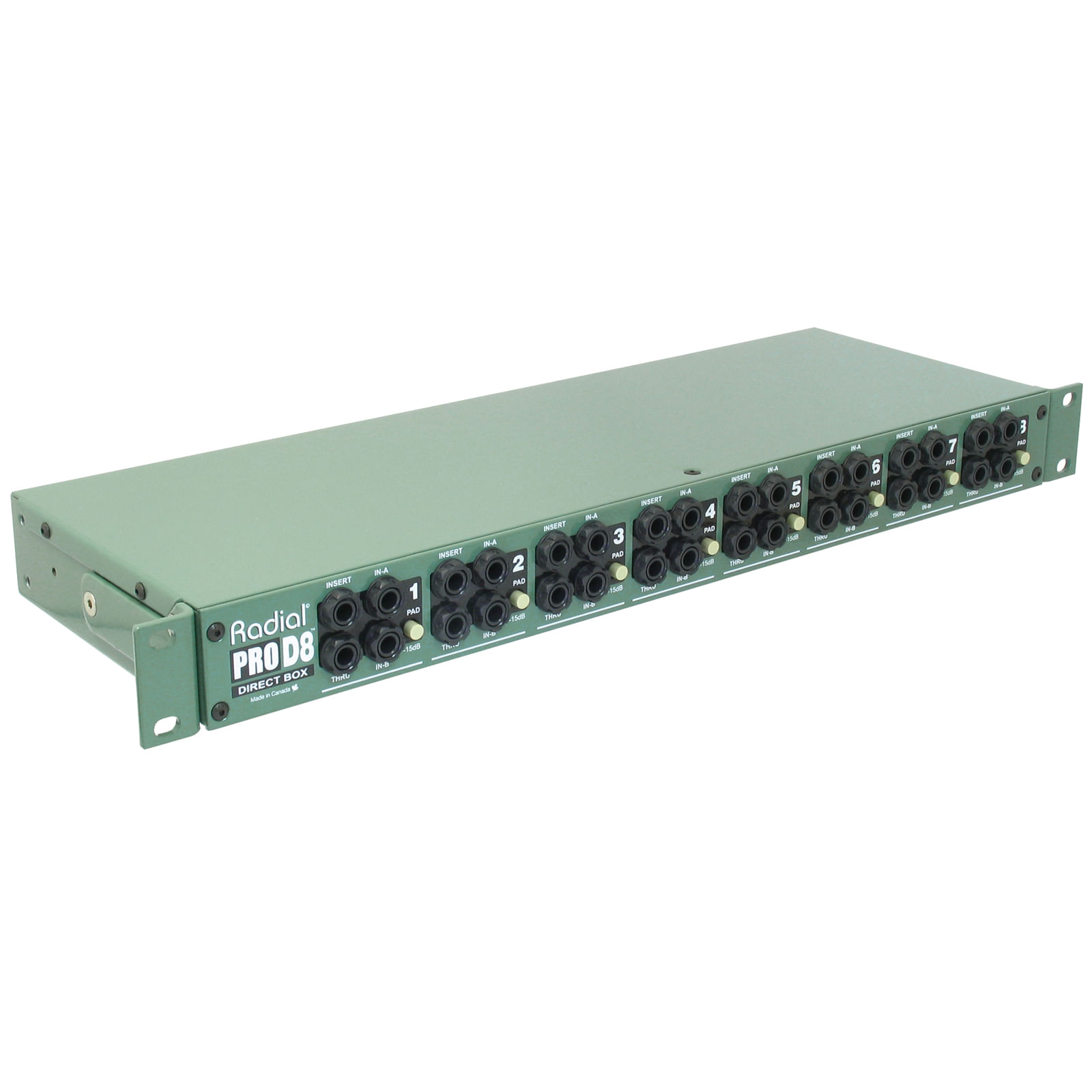 View larger image of Radial ProD8 8-Channel Rackmount DI Box